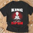 King Of The Spin Edm Dj Music Lover Camiseta unisex Regalos para ancianos
