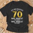 Krisige 70 Mal Knackt Es Hier Mal Da 70 Birthday S T-Shirt Geschenke für alte Männer