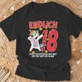 Ladies 18Th Birthday Unicorn Girl 18 Years Fun T-Shirt Geschenke für alte Männer