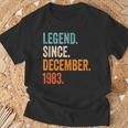 Legend Since December 1983 41 Years T-Shirt Geschenke für alte Männer