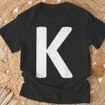 Letter K T-Shirt Geschenke für alte Männer