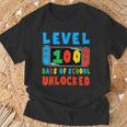 Level 100 Days Of School Unlocked 100 Days Of School Gamer T-Shirt Gifts for Old Men