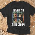 Level 11 Years Birthday Boy Gamer Since 2014 T-Shirt Geschenke für alte Männer