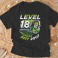 Level 18 Birthday Boy Gamer Man Decoration Age 2007 T-Shirt Geschenke für alte Männer