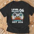 Level 6 Years Birthday Young Gamer 2018 Birthday T-Shirt Geschenke für alte Männer