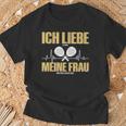 Liebe Es Wenn Meine Frauch Mich Padel Spielen Lässt T-Shirt Geschenke für alte Männer