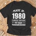 Limited Edition 1980 Birthday 1980 Geboren Jahrgang 1980 T-Shirt Geschenke für alte Männer