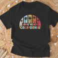 Long Beachintage California Beach Rétro Coucher De Soleil T-Shirt Cadeaux pour les vieillards