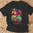 Loro Pirata Divertido Loroestido Como Pirata Camiseta unisex Regalos para ancianos