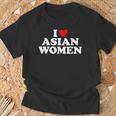 I Love Asian Women's T-Shirt Geschenke für alte Männer