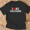 I Love My Hot Girlfriend I Heart My Hot Girlfriend Gf T-Shirt Cadeaux pour les vieillards