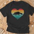 I Love Platypus Silhouette Heart Wilderness Australia T-Shirt Geschenke für alte Männer