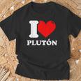 I Love Plutón Camiseta unisex Regalos para ancianos