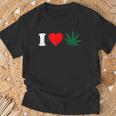 I Love Weed Camiseta unisex Regalos para ancianos