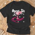 Lustiges Kostüm Wintersport Spruch Apres Ski Queen Partysekt T-Shirt Geschenke für alte Männer