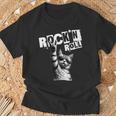 Lustiges Musik Festival Rock Katze Rock N Roll T-Shirt Geschenke für alte Männer