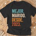 Mejor Marido Desde 2023 1 Aniversario De Boda 1 Año Camiseta unisex Regalos para ancianos