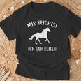 Mir Reichts Ich Geh Reiten Horse Lovers T-Shirt Geschenke für alte Männer