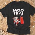 Moo Thai Muay Thai Cow Thai Boxing For Children Muay Thai T-Shirt Geschenke für alte Männer