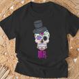 Mr Sugar Intage Avec Tête De Mort Dia De Los Muertos T-Shirt Cadeaux pour les vieillards