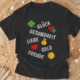 New Year's Eve Birthday New Year Outfit Wishes Lucky Charm T-Shirt Geschenke für alte Männer