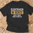 Nicht Mehr Problem Rente Craftsman Electricians T-Shirt Geschenke für alte Männer