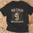 No Tags No Restarts Cowboy Western Country Fan Line Dance Cuello Camiseta unisex Regalos para ancianos