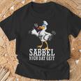 With North German Seagull Plattdeutsch Norden T-Shirt Geschenke für alte Männer