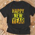 Nye New Year's Eve Party Confetti Fireworks Happy New Year T-Shirt Geschenke für alte Männer