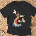 Octopus Save The Kraken T-Shirt Geschenke für alte Männer