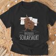 Official Scottish Highland Cow Sleep T-Shirt Geschenke für alte Männer