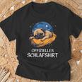 Official Sleep Pug Nightdress Pyjamas Men T-Shirt Geschenke für alte Männer