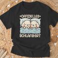 Offizielles Schlaf Pudel Schlafanzug Morgenmuffel Hund T-Shirt Geschenke für alte Männer