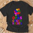 Opas Gegen Rechts T-Shirt Geschenke für alte Männer