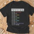 Perfect Ski Day Piste Beer Ski Holiday Après Ski Skier T-Shirt Geschenke für alte Männer