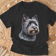 Perro Cairn Terrier Camiseta unisex Regalos para ancianos