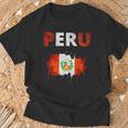 Peru Football Jersey Quali Peru Flag T-Shirt Geschenke für alte Männer