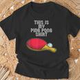 Ping Pong Hobby Table Tennis Slogan T-Shirt Geschenke für alte Männer