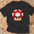 Pixel Retro Gaming Mushroom T-Shirt Geschenke für alte Männer