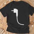 Plug And Socket Carnival And Fancy Dress Partner Look Costume T-Shirt Geschenke für alte Männer