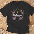 Podologin With Heart Flowers Thank You Farewell Needs Podiatry T-Shirt Geschenke für alte Männer