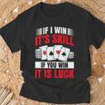 Poker Costume For In Texas Poker Player T-Shirt Geschenke für alte Männer