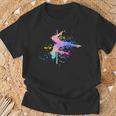 Poledance Bar Pole Dance Fitness Paint Splash Women's T-Shirt Geschenke für alte Männer