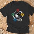 Qigong Five Elements Tai Chi Meditation Ying & Yang T-Shirt Geschenke für alte Männer