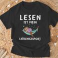 Reading Books Chain Reader Bookworm Book Lovers Saying T-Shirt Geschenke für alte Männer