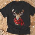 Reindeer Graphic Illustration Reindeer T-Shirt Geschenke für alte Männer