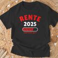 Rente 2025 Der Countdown Lauft Das Lustige Rentner T-Shirt Geschenke für alte Männer