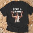 Reps 4 Jesús En El Gimnasio Reps 4 Jesus In The Gym Sin Mangas Camiseta unisex Regalos para ancianos