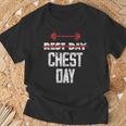 Rest Day Chest Day Gimnasio Entrenamiento Día Del Pecho Camiseta unisex Regalos para ancianos