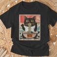 Ramen Gifts, Kawaii Cat Shirts, Anime Cat Shirts, Ramen Shirts, Retro Shirts